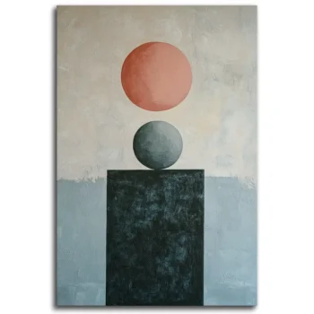 Balancing Dualities Wall Art - Abstract Geometric Shapes Wall Art