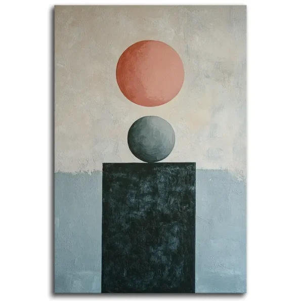 Balancing Dualities Wall Art - Abstract Geometric Shapes Wall Art