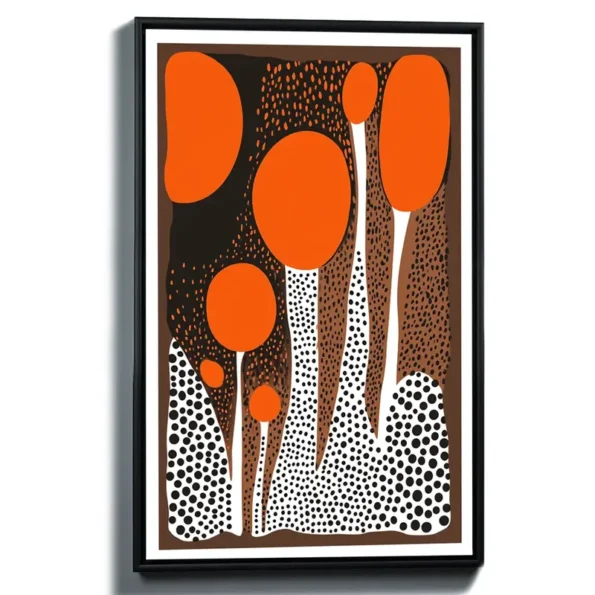 Harmony in Earthy Tones Wall Art - Abstract Geometric Shapes Wall Art