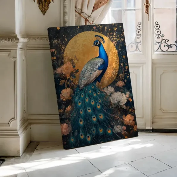 Peacock Dreams Wall Art - Art Deco Wall Art
