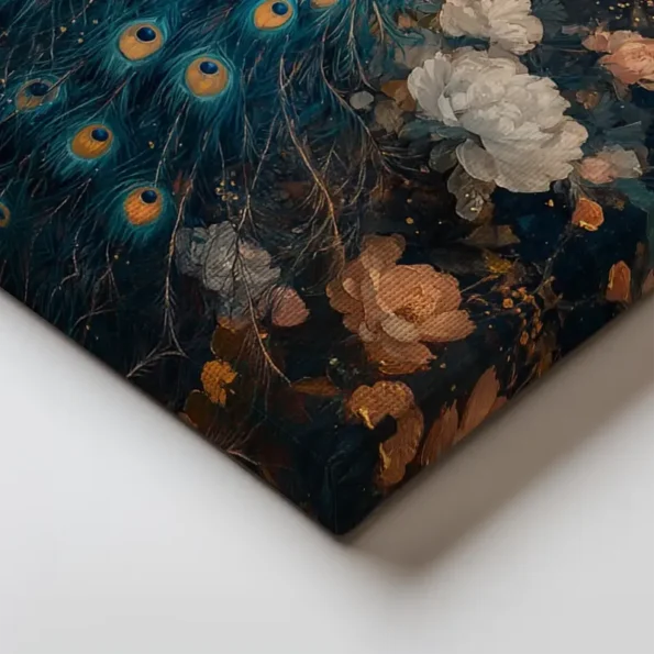 Peacock Dreams Wall Art - Art Deco Wall Art