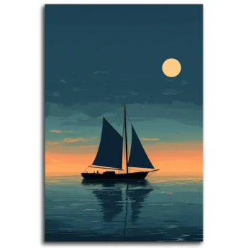 Sailing Into Serenity Wall Art - Sailboat Wall Art
