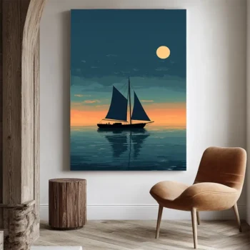 Sailing Into Serenity Wall Art - Sailboat Wall Art