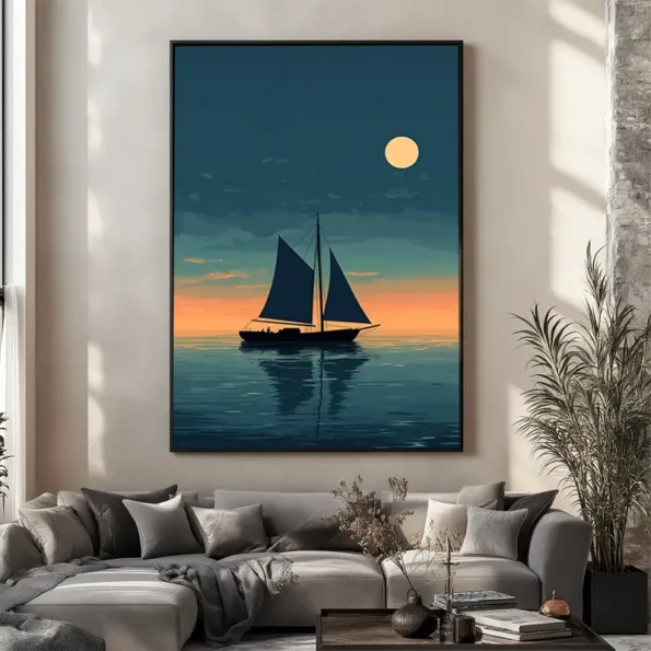 Sailing Into Serenity Wall Art - Sailboat Wall Art
