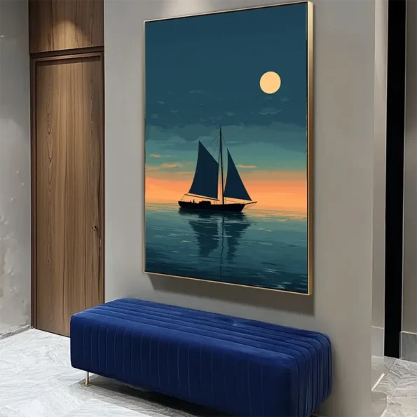 Sailing Into Serenity Wall Art - Sailboat Wall Art