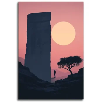 Silent Solitude Wall Art - Abstract Atmosphere Wall Art