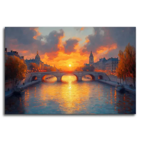 Sunset Serenade Over Paris