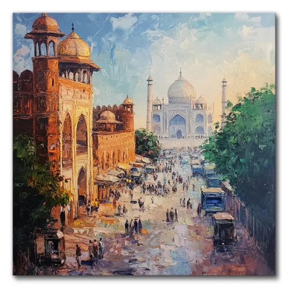 Agra's Buzzing Boulevard