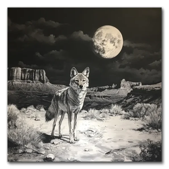 Coyote in the Moonlight