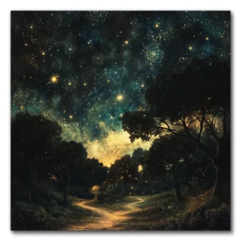 Fractal Dreams Under a Starlit Sky