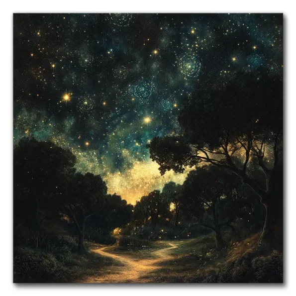 Fractal Dreams Under a Starlit Sky