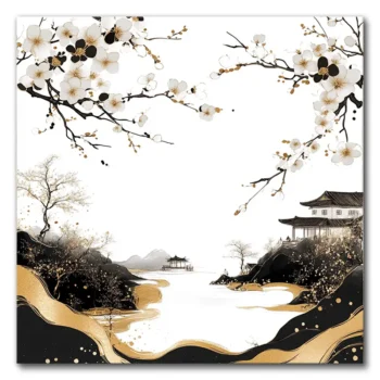 Golden Blossoms by the Quicksand