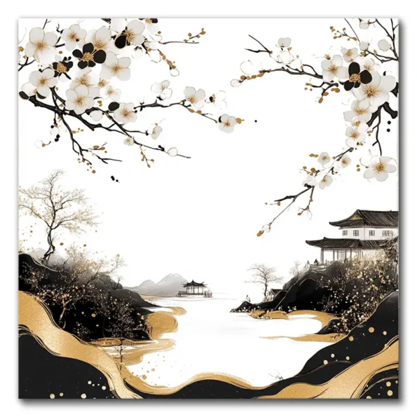 Golden Blossoms by the Quicksand