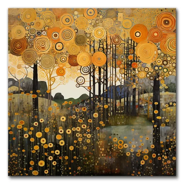 Golden Whirl of Nature