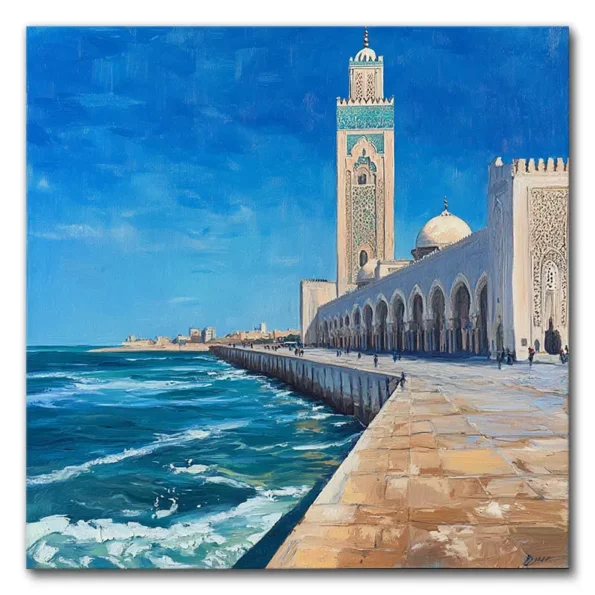 Majestic Minaret by the Sea