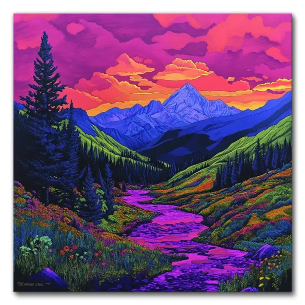 Purple Haze Among the Peaks