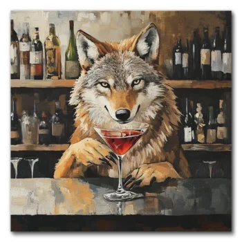 Refined Wolf at the Bar