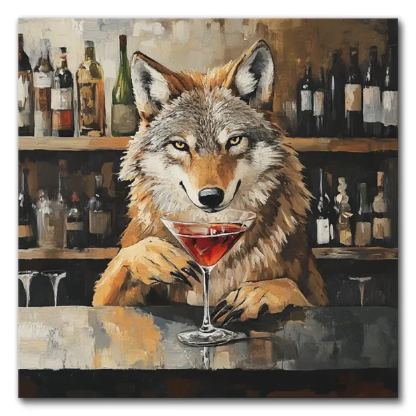Refined Wolf at the Bar