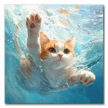 Splashing Feline Olympics