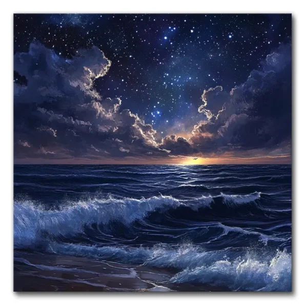 Stellar Waves Under the Night Sky