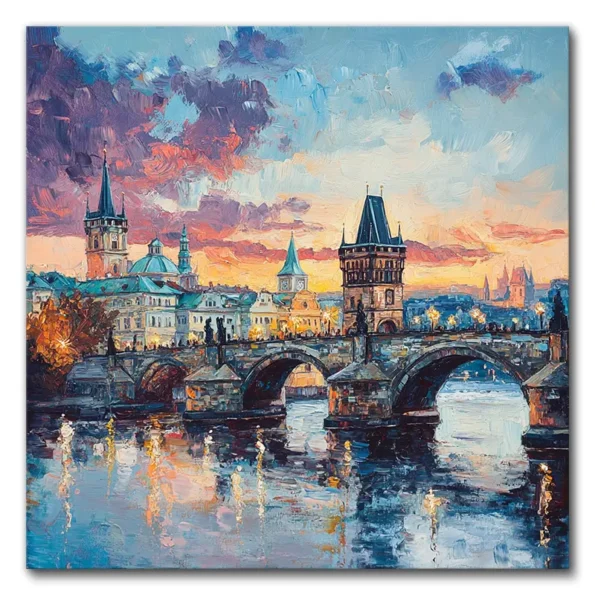 Sunset Over Charles Bridge