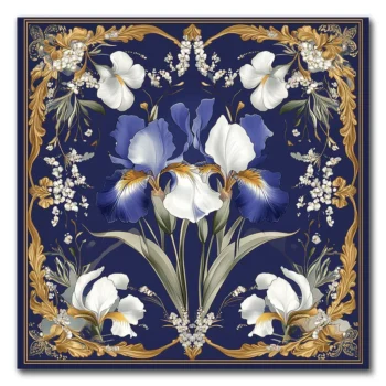 Blooms on Blue