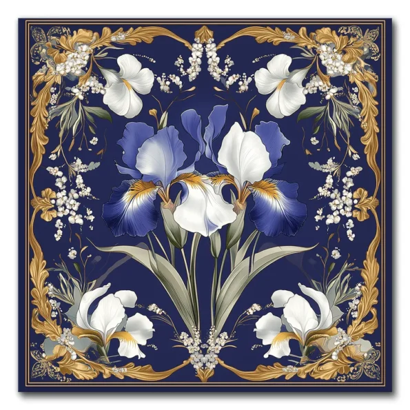 Blooms on Blue