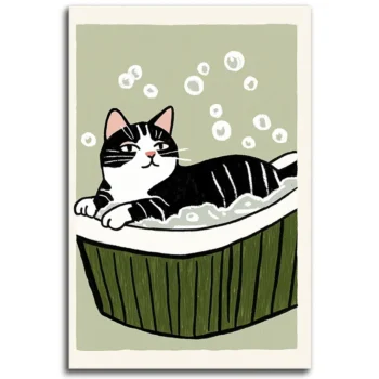 Cat's Bubble Bath Bliss