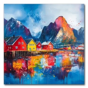 Colorful Reflections of Lofoten