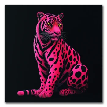 Feline in Pink Chaos