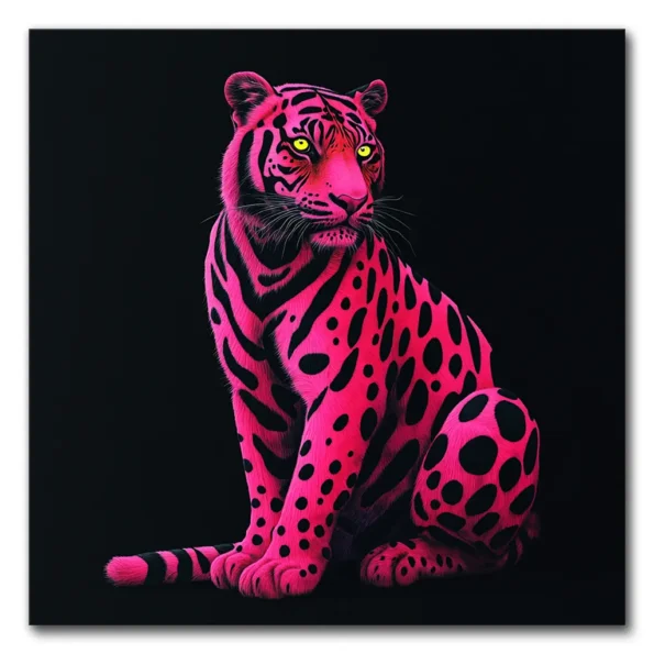 Feline in Pink Chaos
