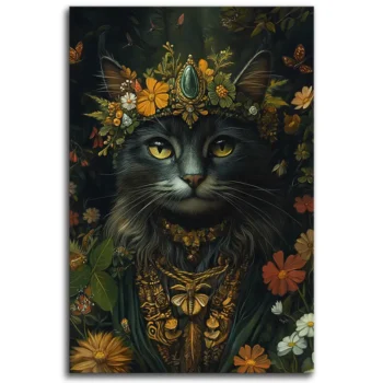 Floral Feline Shaman