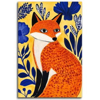 Fox and Flowers