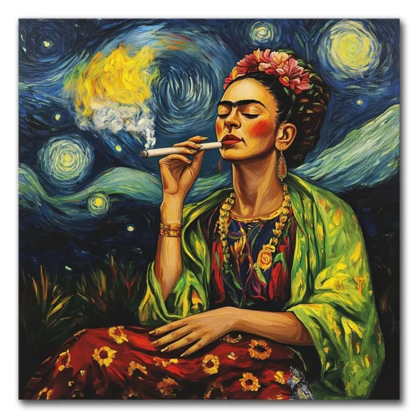Frida Takes a Smoky Break