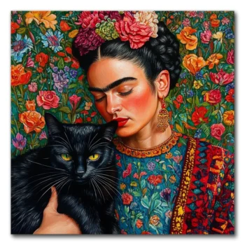 Frida's Feline Companion