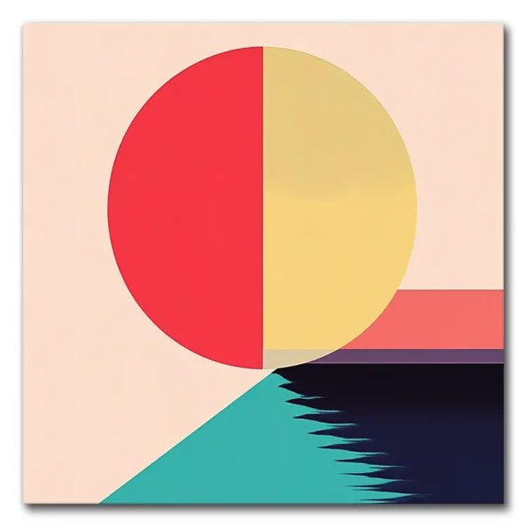 Geometric Harmony in Bold Colors