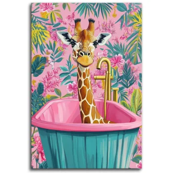 Giraffe in a Tub