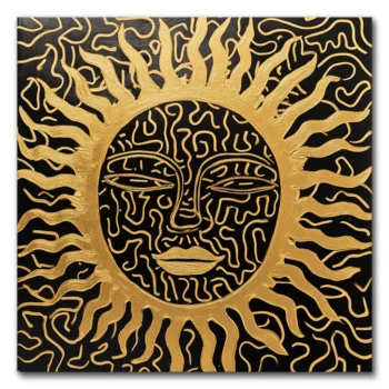 Golden Sunburst with a Twist