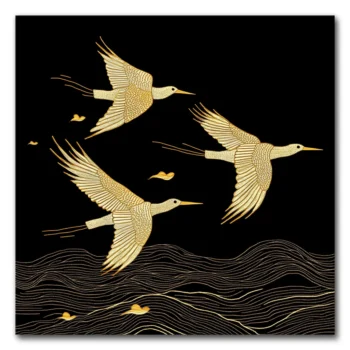 Golden Wings on Night