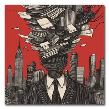 Head in the Clouds of Paper
