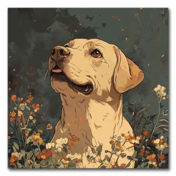 Labrador Dreams Among Wildflowers