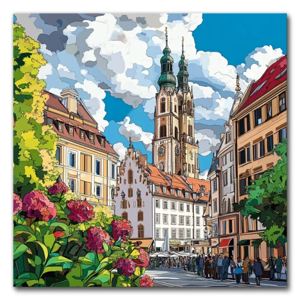 Munich: A Colorful Cityscape Experience