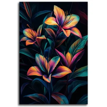 Neon Blooming Night