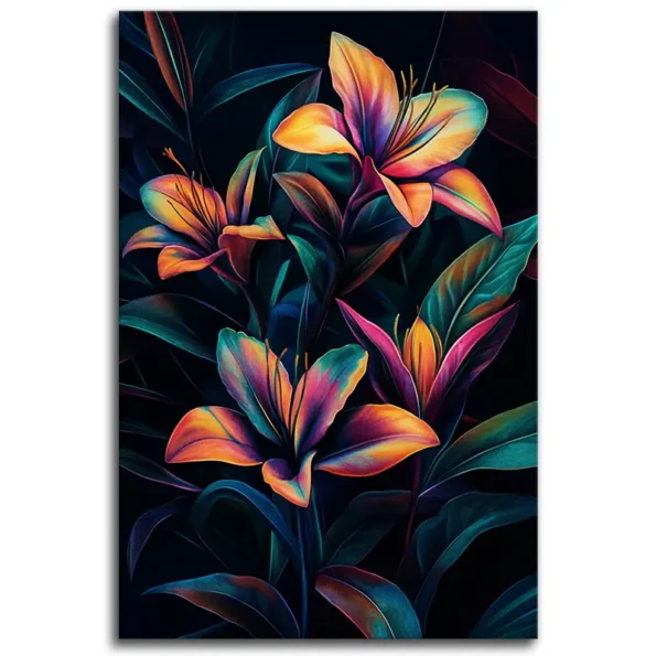 Neon Blooming Night