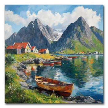 Norwegian Waterfront Whimsy