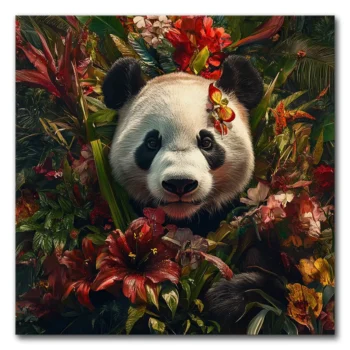 Pandamonium in a Floral Paradise