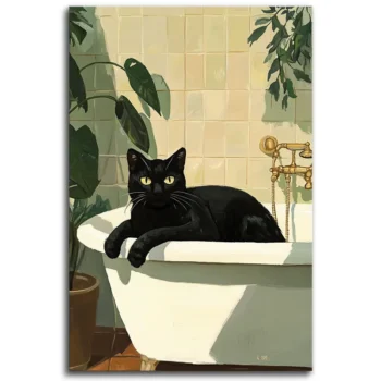Purrs in the Tub
