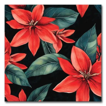 Red Blooms in Chaos