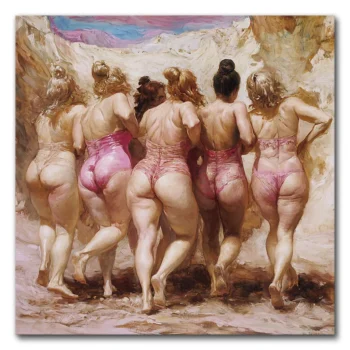 Sisters in Pink at the Dunes