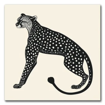 Spotted Elegance in Motion